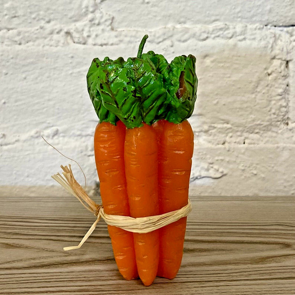 Vintage Vegetable Decorative Candles 4 Wax Pillar Candles Kitchen Fall Harvest - Picture 9 of 16